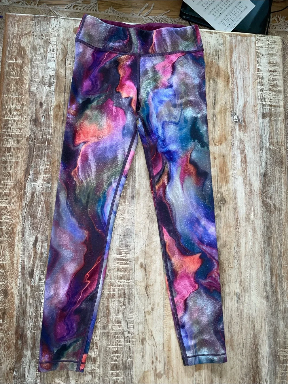 Athleta Kids Printed Chit Chat Leggings set of 2